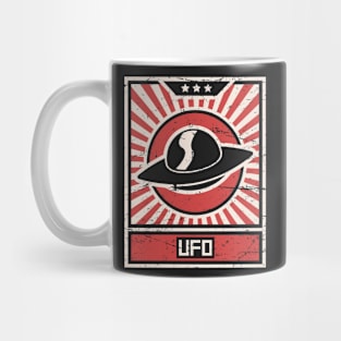 UFO | Vintage Style Alien Propaganda Poster Mug